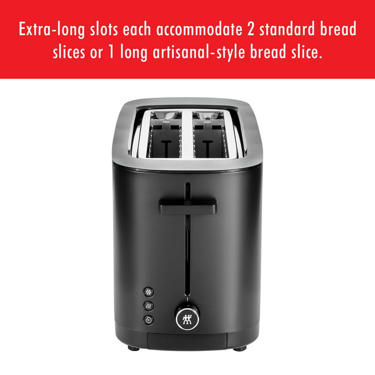 Zwilling Enfinigy Toaster- 4 Slot 4-Slice Gray 1710-Watt Toaster