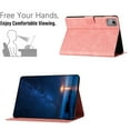 thumbnail image 3 of for Lenovo Tab M11 11" 2024 Folio Flip Case, Embossed PU Leather Case with Smart Auto Wake / Sleep & Adjustable Stand (3 Anti-Slip Strips) with Card Slots, Pink, 3 of 5