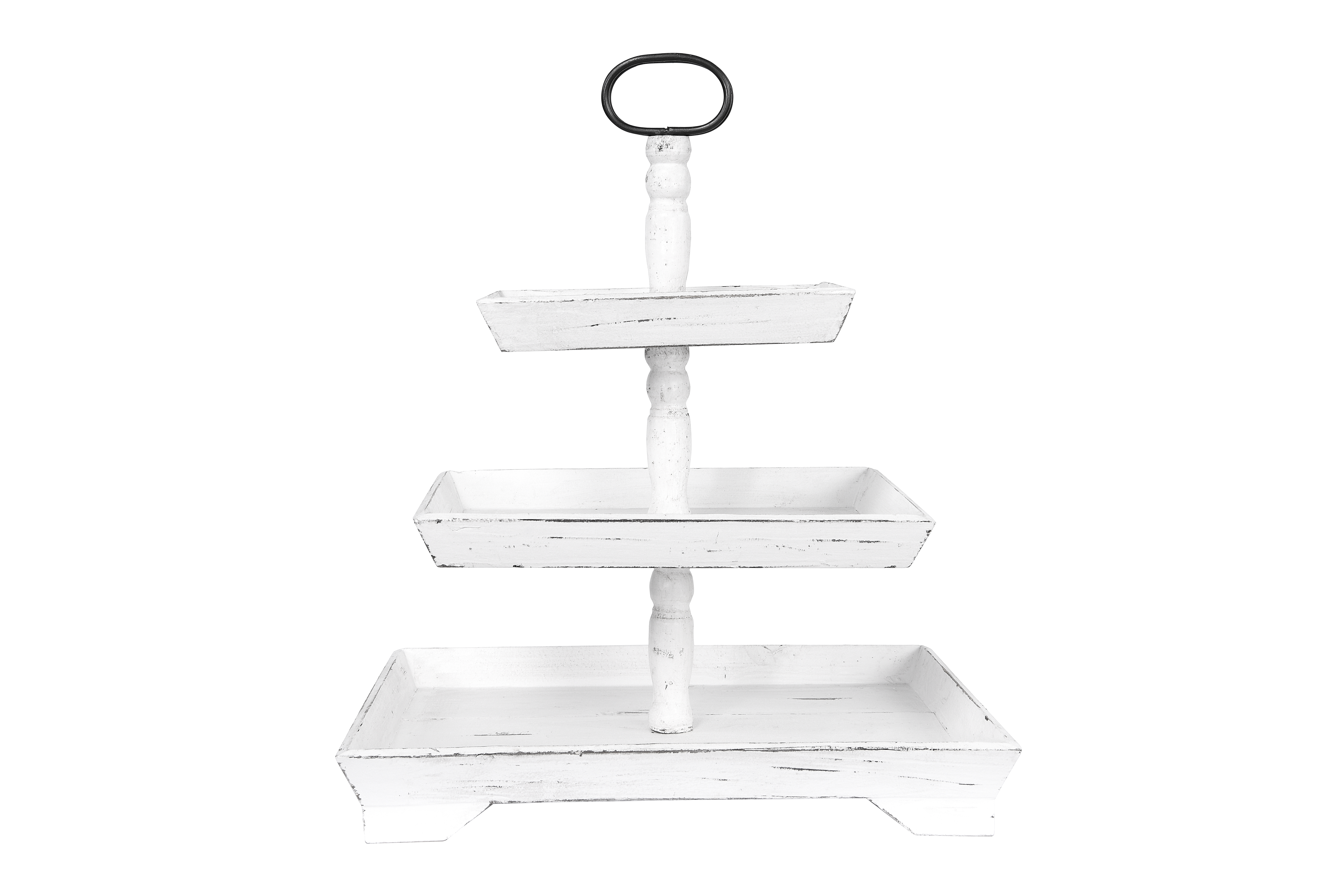 large 3 tier tray