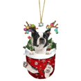 thumbnail image 1 of Wartleves Colgante de perro navideño acrílico para espejo retrovisor de coche, decoración DIY, 1 of 7