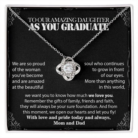 To Our Graduate Daughter Necklace, Graduation Necklace for Daughter, Class of 2022, College Graduation Gift for Her, Graduation Jewelry