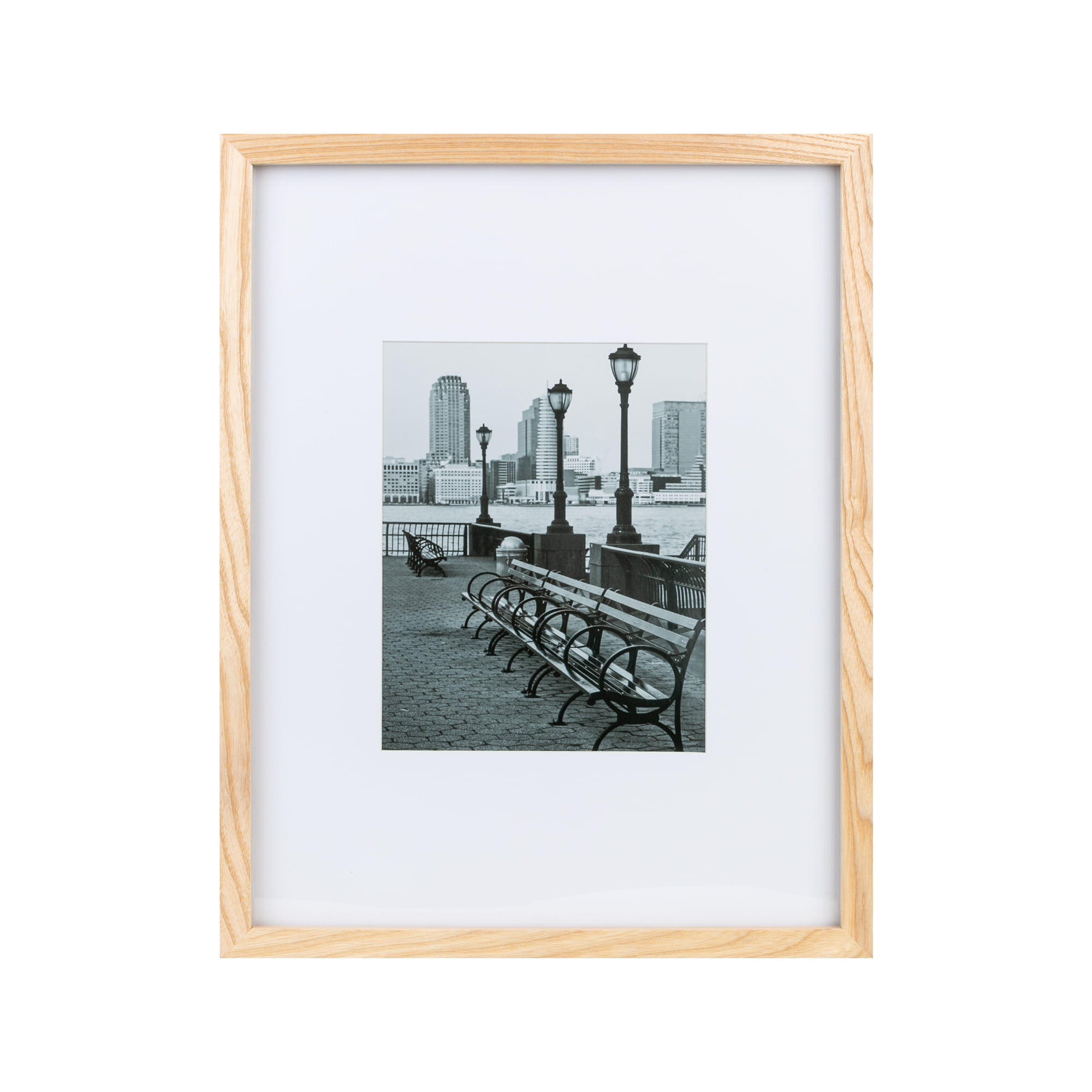 (2 pack) Better Homes & Gardens – 8x10 Picture Frame – Wood Matted Gallery Wall Photo Frame