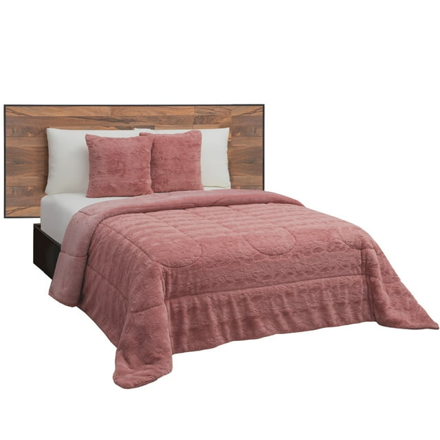 Cobertor Sherpa Matrimonial Elefantito Térmico Rabbit Rosa
