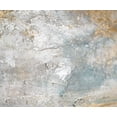 thumbnail image 2 of YS-Art Golden Mist Abstract Hand-Painted Canvas Painting with Gold Frame, Modern Wall Art for Home Decor, 24x48 in, 2 of 5