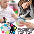 thumbnail image 3 of Mini Pop Simple Fidget Dimple Toy, Push Pop Bubble Sensory Fidget Game Toy, Silicone Bubble Flipping Board Fidgets for Home Office School, Portable Hand Fingertip-Top Rotating-Toy (Black), 3 of 8