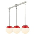 thumbnail image 2 of Golden Lighting 3218-3Lp Red Dixon 3 Light 29" Wide Linear Pendant - Chrome, 2 of 4