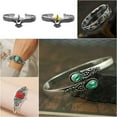 thumbnail image 4 of QQTDFG Fashion 925 Silver Retro Open Cuff Bracelet Bangle Men Women Anniversary Jewelry-#2, 4 of 9