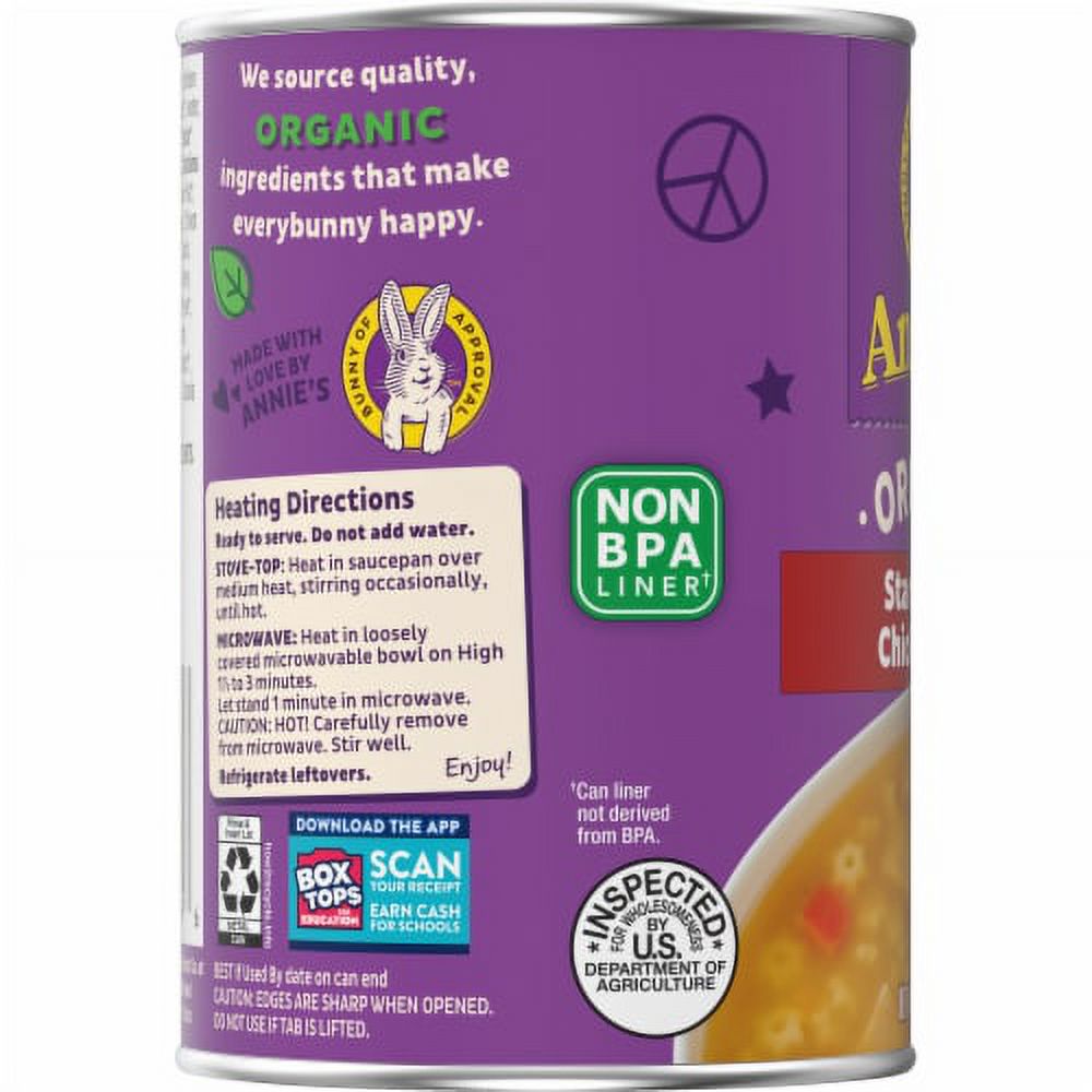 2X-Annie's Organic Star Pasta & Chicken Canned Soup - 14 oz