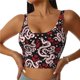 thumbnail image 1 of Balery Snake And Rose Sujetadores deportivos con espalda cruzada para mujer, acolchados, sin costuras, de alto impacto, ideales para yoga, gimnasio, entrenamiento y fitness.-Large, 1 of 8