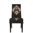 thumbnail image 2 of ZICANCN Retro Gaming Area Warning Chair Protectors Seat Covers , Dining Chair Slipcovers for Dining Room Hotel Kitchen Gamer Zone Sign, 2 of 8