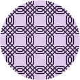 thumbnail image 1 of Ahgly Company Machine Washable Indoor Round Transitional Rebecca Purple Area Rugs, 4' Round, 1 of 7