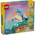 thumbnail image 3 of LEGO Creator 3 in 1 Sea Animals: Beautiful Dolphins Building Toy for Girls, Boys, Ages 8+ - Birthday Gift for Kids - Build a Dolphin, Seahorse, or Crab Animal Figure - 31385, 3 of 8