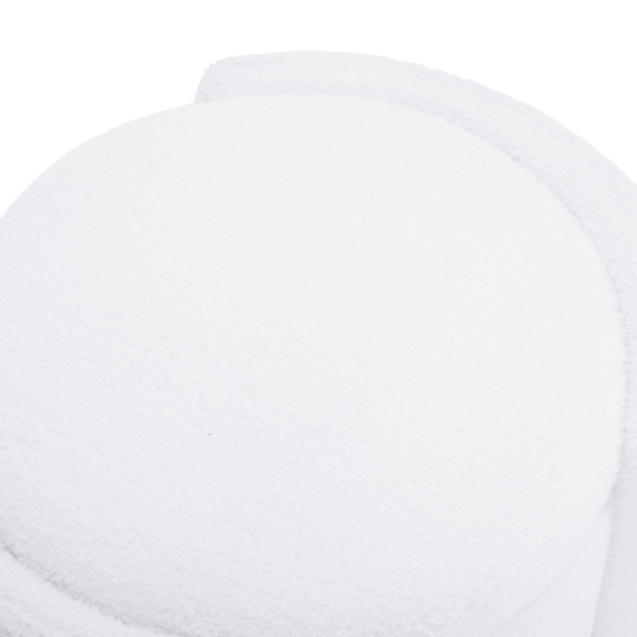 Lamb Fleece Storage Ottoman with Lid, Plush Seating & Storage, White