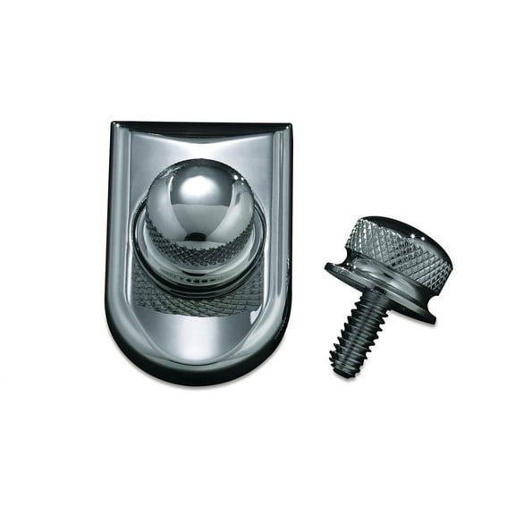 Kuryakyn Seat Screw and Beauty Cap Combo, Chrome