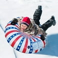 thumbnail image 1 of Inflatable Ski Ring Winter Christmas Snow Toy Adult Inflatable Snowboard Cold-resistant Sled Thickened Drag Ring, 1 of 5