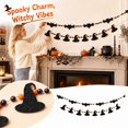 thumbnail image 2 of Spooky Halloween Decorations with Witch and Ghost Wood Bead Tassel, Hanging Halloween Decorations for Home Mantel, Halloween Window Decorations, 2 Pack, 2 of 9