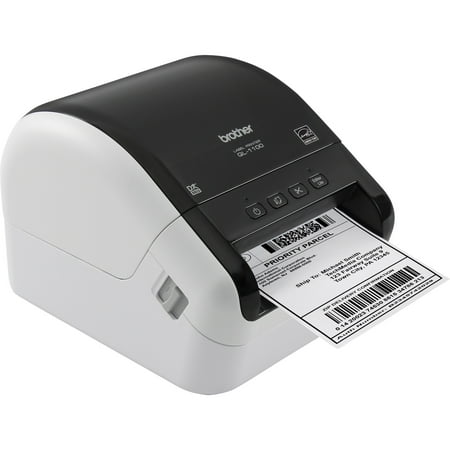 Brother - QL-1100 Wide Format, Postage and Barcode Professional Label Printer - White/Black