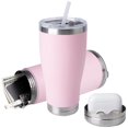 thumbnail image 1 of Botella de agua BarGifts Hidden Safe de acero inoxidable de 600 ml, color rosa, 1 of 5
