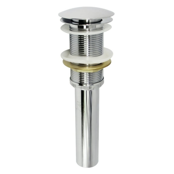 Kingston Brass EV8311 Coronet Brass Push Pop-Up Bathroom Sink Drain in Polished Chrome