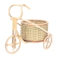 thumbnail image 1 of OULII Bamboo Woven Handicrafts Tricycle Shape Rustic Home Decoration 1Set, 1 of 5