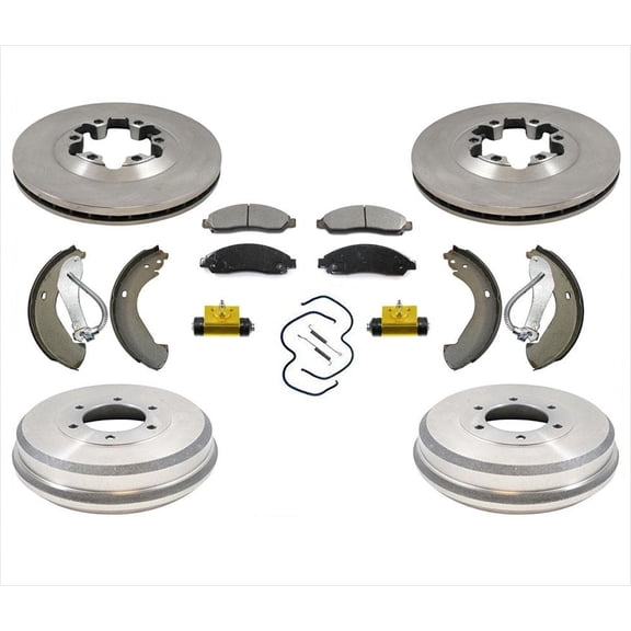 Rotors Brake Pads Drums Brake Shoes Spring Wheel Cyl 04-08 Chevrolet Colorado