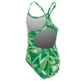 thumbnail image 2 of Arena Girls' Shattered Glass Maxlife Sporty Thin Strap Racer Back One Piece Swimsuit (24, Kelly Green), 2 of 2