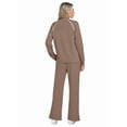 thumbnail image 4 of Conjuntos de Salón para Mujer, Conjuntos de 2 Piezas para Otoño, Pantalones Anchos, Conjuntos A Juego, Ropa de Mujer Caqui L, 4 of 8