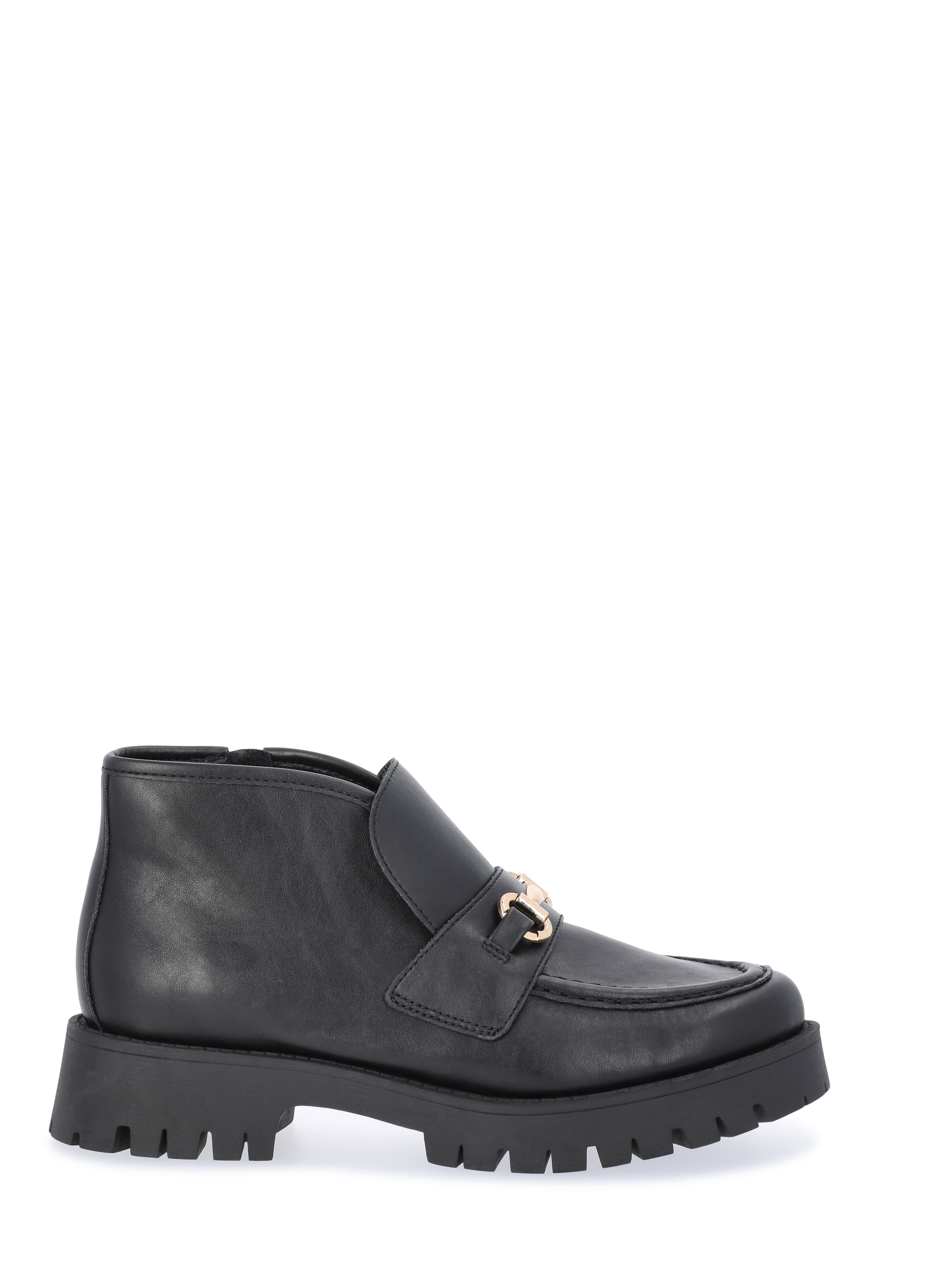 Madden NYC Women's Faux Suede Lug Sole Loafer Booties
