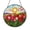 Acrylic 3.5 Inch, variant on Sunrise Tulip Field Round Window Suncatcher Decor, Colorful Spring Flower Art Accent for Home