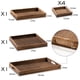 thumbnail image 2 of Set de 7 Bandejas Rústicas de Madera Yangbaga con Asa, 2 of 9