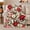 Peonies and Buds, variant on Red Painterly Floral Flannel Blanket for Botanical Art Fans, Sofa and Living Room Home Decor Housewarming Gift with Soft Layered Bloom Botanical Sofa Scene Motif