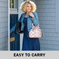 thumbnail image 6 of Pioneer Flower Floral Print Pattern Drawstring Lunch Bag Women - Drawstring Lunch Bag Insulated for Work Office - Stain-Resistant Large Lunchbags for Women with Multi-Pockets, 6 of 6