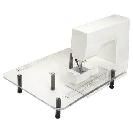 Sew Steady Portable Table with Ruler and Storage Clear