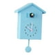 thumbnail image 5 of Reloj de pared de cuco sin tictac de plástico ABS para sala de estar Azul, 5 of 9