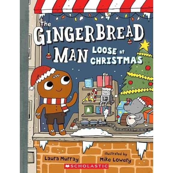 Pre-Owned The Gingerbread Man Loose at Christmas (Paperback) 1338113968 9781338113969