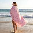 thumbnail image 4 of Bow Print Beach Towel Quick-Dry Soft and Absorbent,for Swimming Pool Camping Beach,Large Easy Pack Travel Things for Vacationfor Adults, 4 of 6