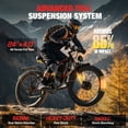 thumbnail image 2 of PUJH Off Road Electric Bike for Adults, 750W Dual Motor Ebike, 52V 25Ah Removable Battery, 28 MPH 110-Mile Range, 24x4 Fat Tire Full Suspension, Hydraulic Disc Brakes, 2 of 9