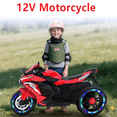 thumbnail image 2 of HNH 12V Kids Motorcycle, Electric Dirt Bike, 3 Wheel Powered Ride ons Toys with LED Lights, Bluetooth Music, 2 of 10