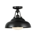 thumbnail image 3 of Alora Lighting SF344012PNGO Palmetto 12" Wide Semi-Flush Ceiling Fixture - Polished Nickel, 3 of 5