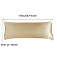 51*137cm(20*54in) Multi Color Pillow Case Imitation Silk Body Double