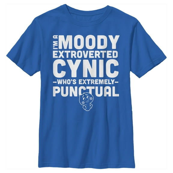 Boy's Soul 22 Extroverted Cynic  Graphic Tee Royal Blue Small