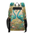 thumbnail image 3 of ALAZA Clear Backpack Flamingos Flower PVC Transparent BookBag, 3 of 7