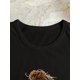 thumbnail image 4 of Women'S Casual Round Neck T-Shirt with Anime Print And Applique Details for Summer, 4 of 5