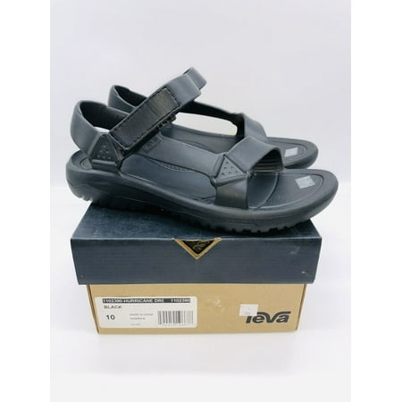 Teva Women's Hurricane Drift Strappy Water-Resistant Sandals Black US 10