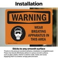 thumbnail image 3 of (2 Pack) Wear Breathing Apparatus In This Area OSHA Warning Sign, 3 of 7