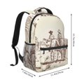 thumbnail image 2 of Disketp Two Cowboys Riding Horses In The Desert Mochila Estampada para Hombre y Mujer – Mochila Ligera Clásica con Múltiples Bolsillos para Universidad, Trabajo y Viajes-One Size, 2 of 5