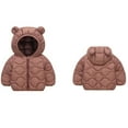 thumbnail image 4 of Staki Unisex Baby Fleece Jacket Winter Lined Hoodie For Boys Cute Bear Ear Baby Outerwear Puffer Jacket Toddler Boy 12M,18M,24M,2T,3T,4T,5T(Coffee,3-4 Years), 4 of 4