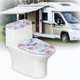 thumbnail image 6 of HELLHERO Elastic Bottom Bathroom Toilet Cozy Set & Machine Washable Adjustable Soft with 2 Pack Toilet Cover Set Rose, 6 of 8