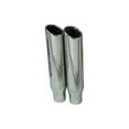 thumbnail image 2 of For Nissan Titan 04-06 Dual Exhaust 2.5" Glasspack Rolled Edge Tip Corner Ex, 2 of 5
