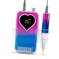 thumbnail image 1 of Electric Nail File Machine, Nail Drill Electric File 0-35000RPM Multifunctional Non Slip Grip Rechargeable  for Shops Gradient Gold,Gradient Blue,Gradient violet,Electroplated, 1 of 7